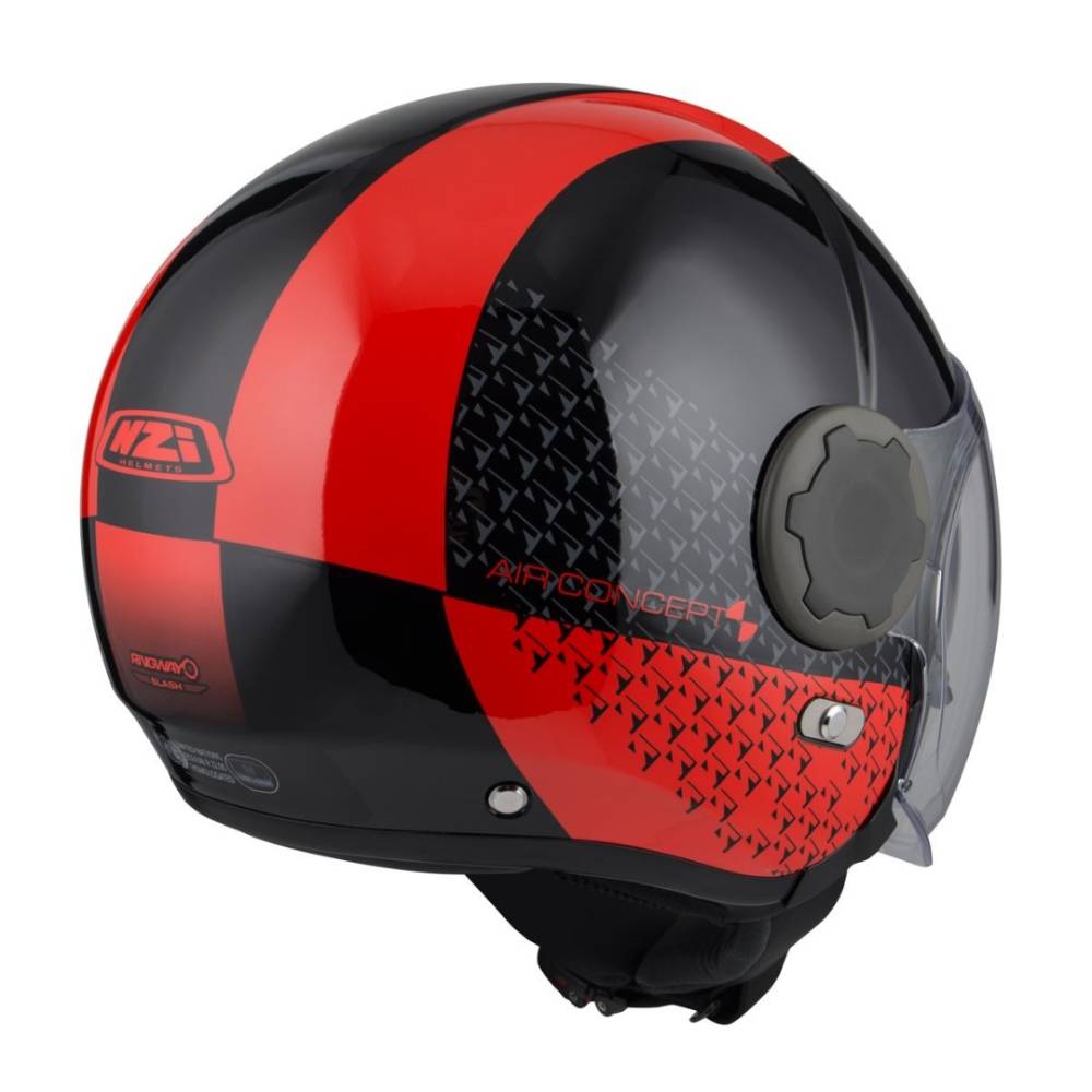 CASQUE RINGWAY DUO SLASH BLACK & RED MATT