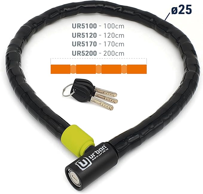 URBAN SECURITY ANTI VOL A CABLE 1M20