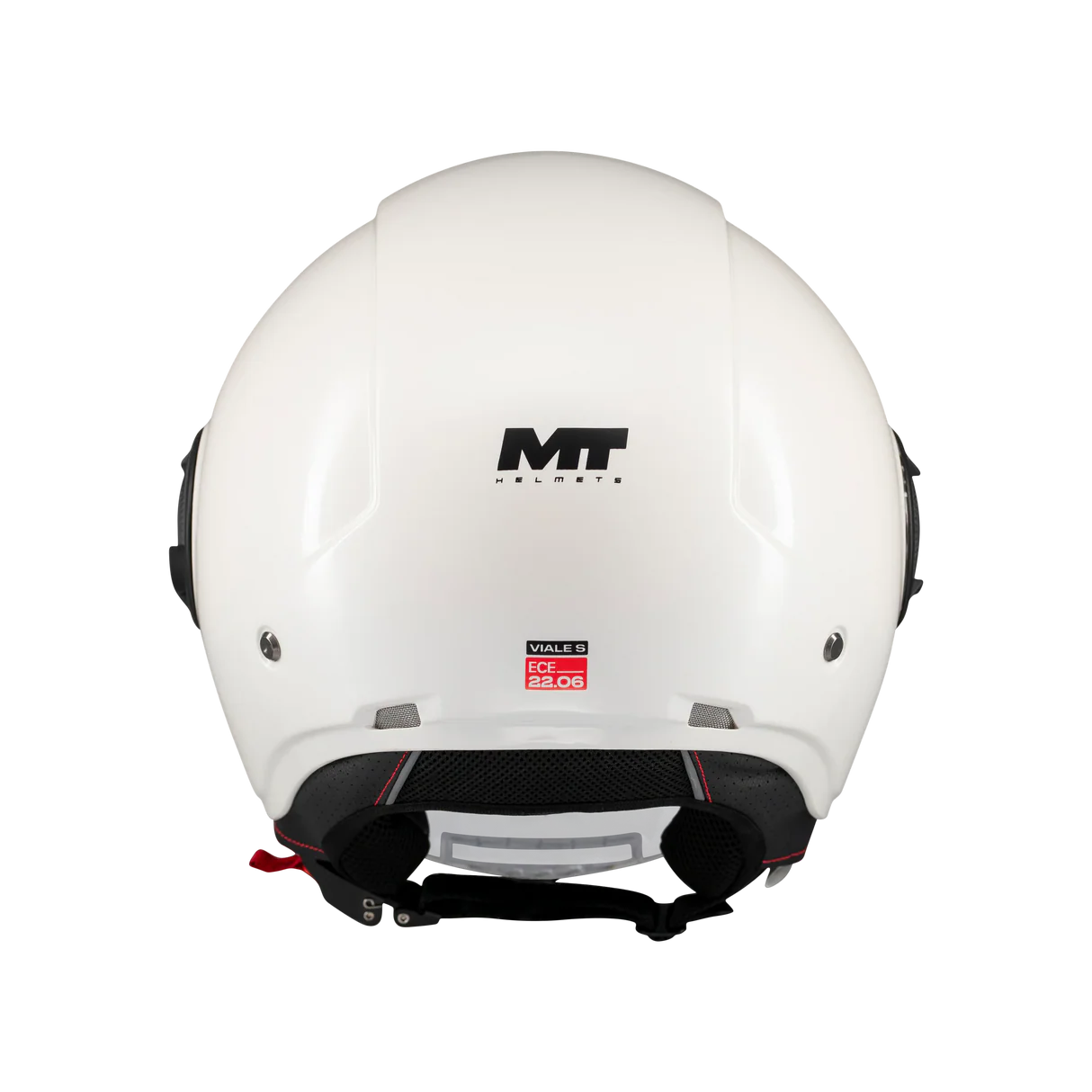 CASQUE MT VIALE BLANC + VISIÈRE FUMÉE