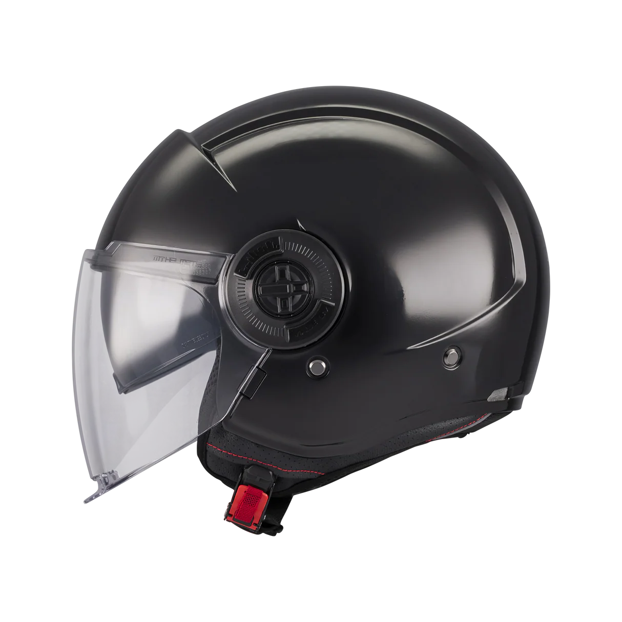 CASQUE MT VIALE NOIR GLOSS + VISIÈRE FUMÉE