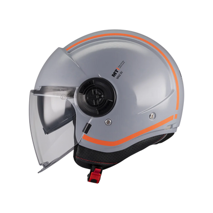CASQUE MT VIALE savoureux + VISIÈRE FUMÉE