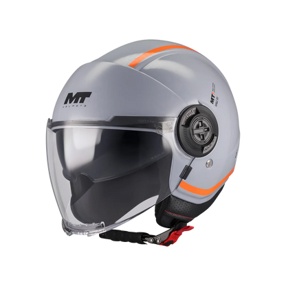 CASQUE MT VIALE savoureux + VISIÈRE FUMÉE