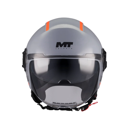 CASQUE MT VIALE savoureux + VISIÈRE FUMÉE