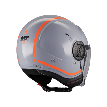 CASQUE MT VIALE savoureux + VISIÈRE FUMÉE