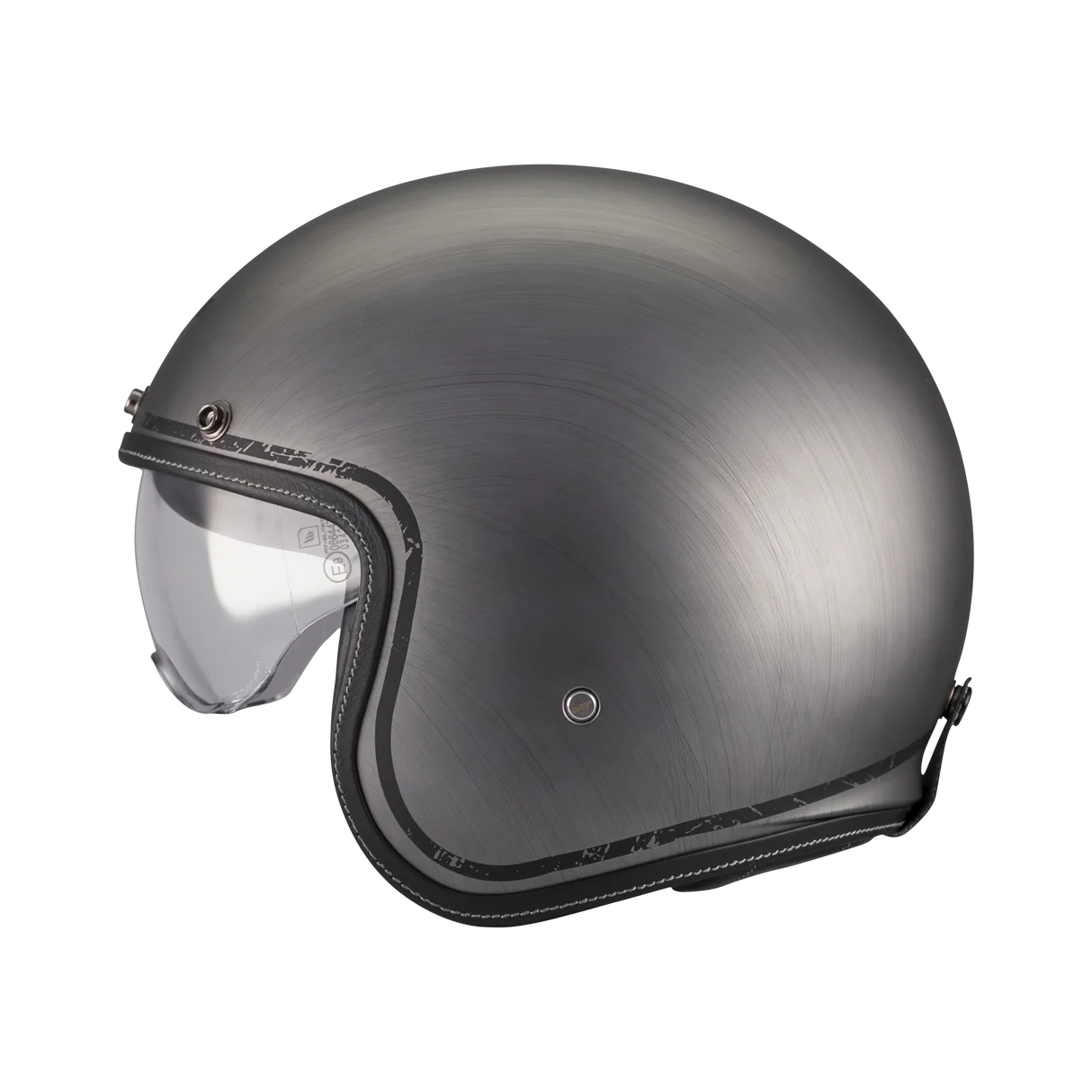 CASQUE MT LEMANS brossé + VISIÈRE FUMÉE