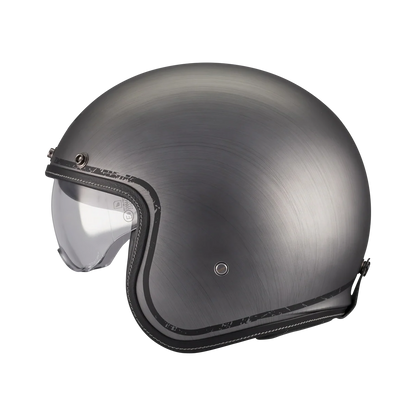 CASQUE MT LEMANS brossé + VISIÈRE FUMÉE