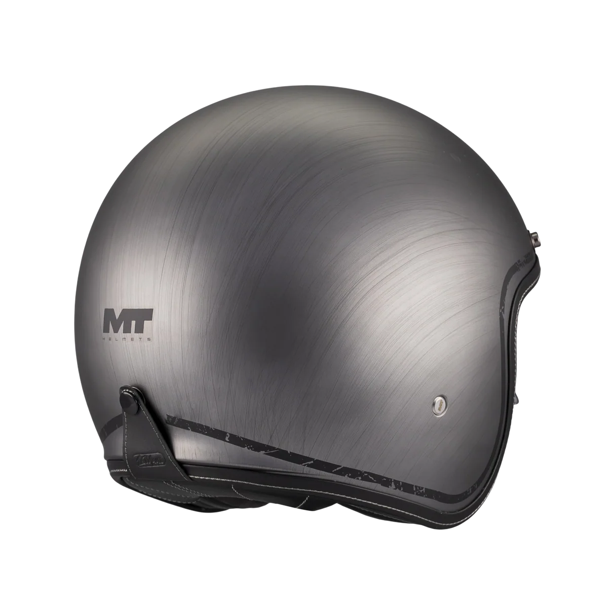 CASQUE MT LEMANS brossé + VISIÈRE FUMÉE