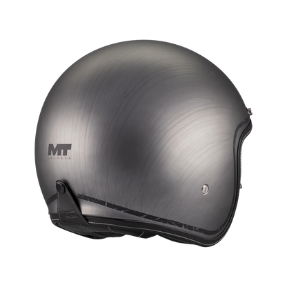 CASQUE MT LEMANS brossé + VISIÈRE FUMÉE