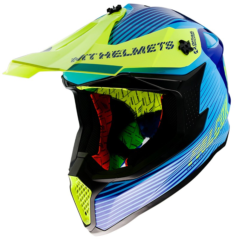 CASQUE MT FALCON SYSTEM C3 JEAUNE FLUO