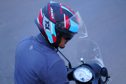 CASQUE AXXIS MIRAGE SV BLEU 