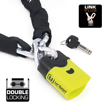 URBAN SECURITY U4K170 Antivol Moto Chaîne  en Acier Trempé ø10