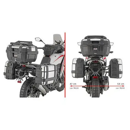 SUPPORT VALISE LATERALE GIVI BENELLI TRK 502