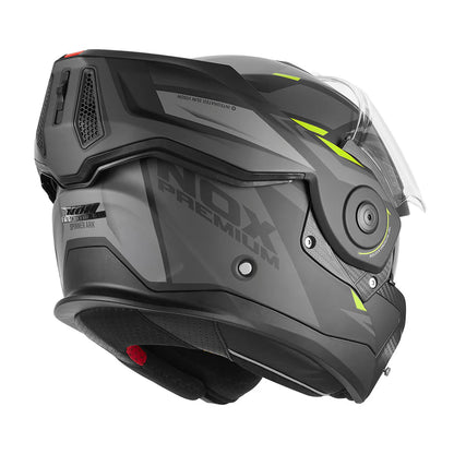 NOX PREMIUM CASQUE MODULABLE SPINNER ARK NOIR MAT JAUNE