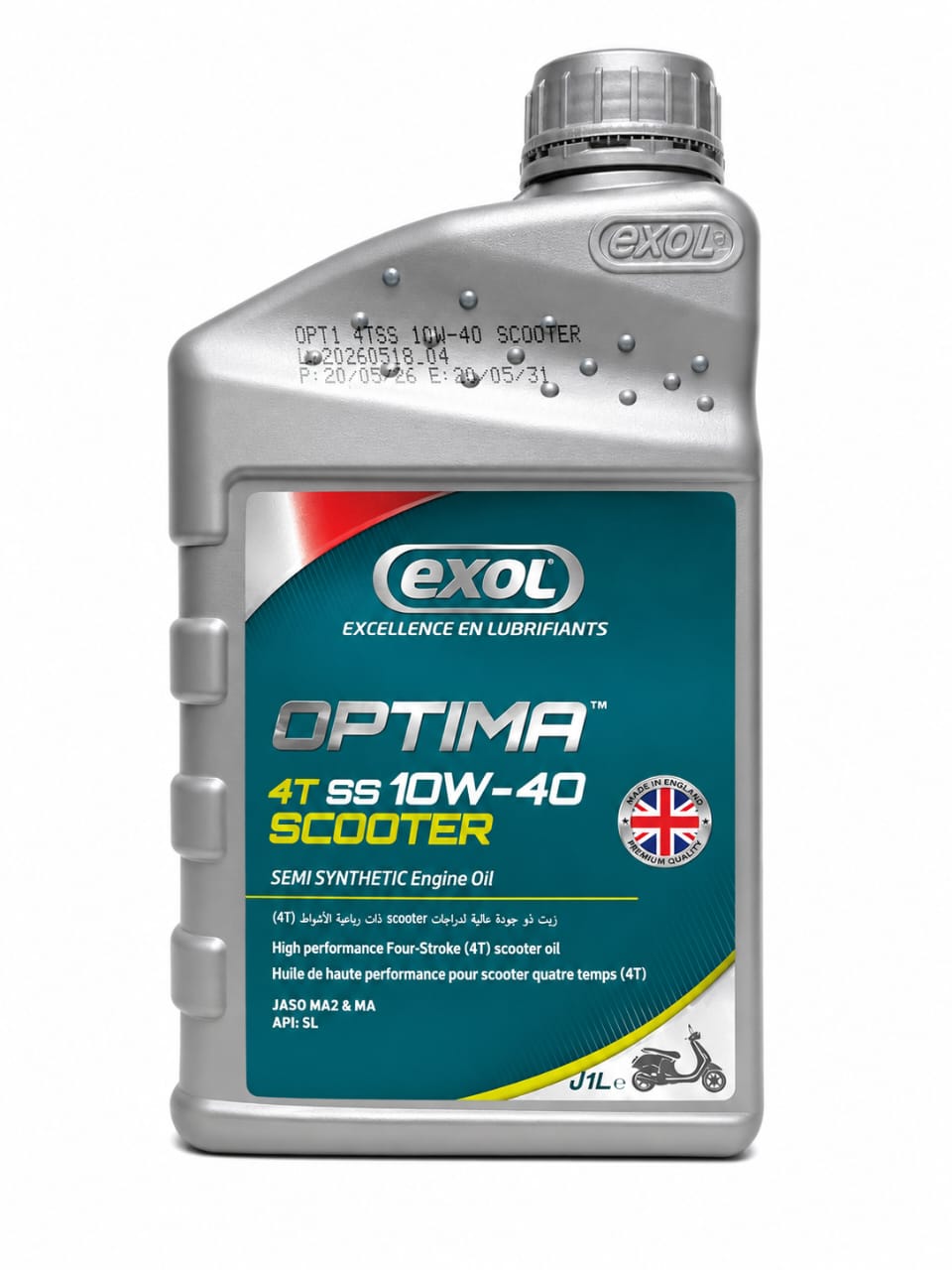 HUILE  EXOL 10W40 4T