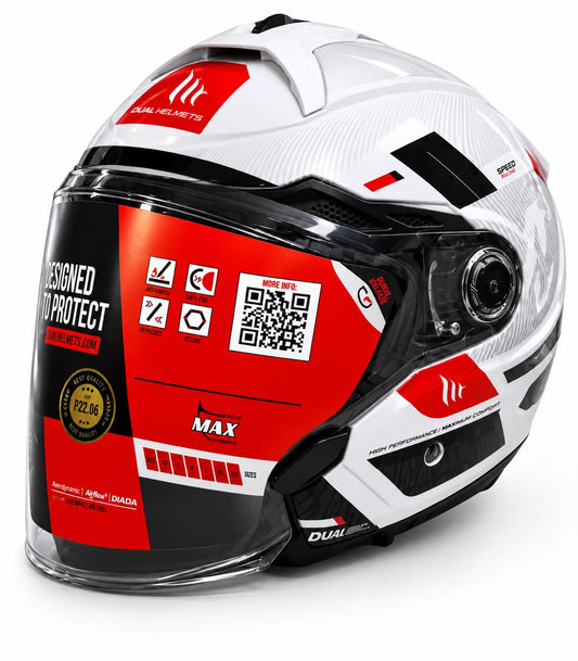 CASQUE MT COSMO BLANC