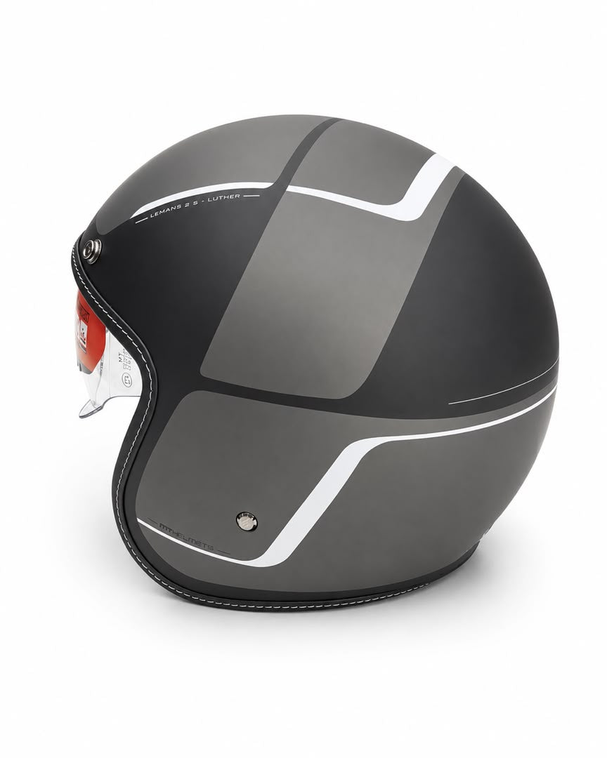 CASQUE MT LEMANS + VISIÈRE FUMÉE