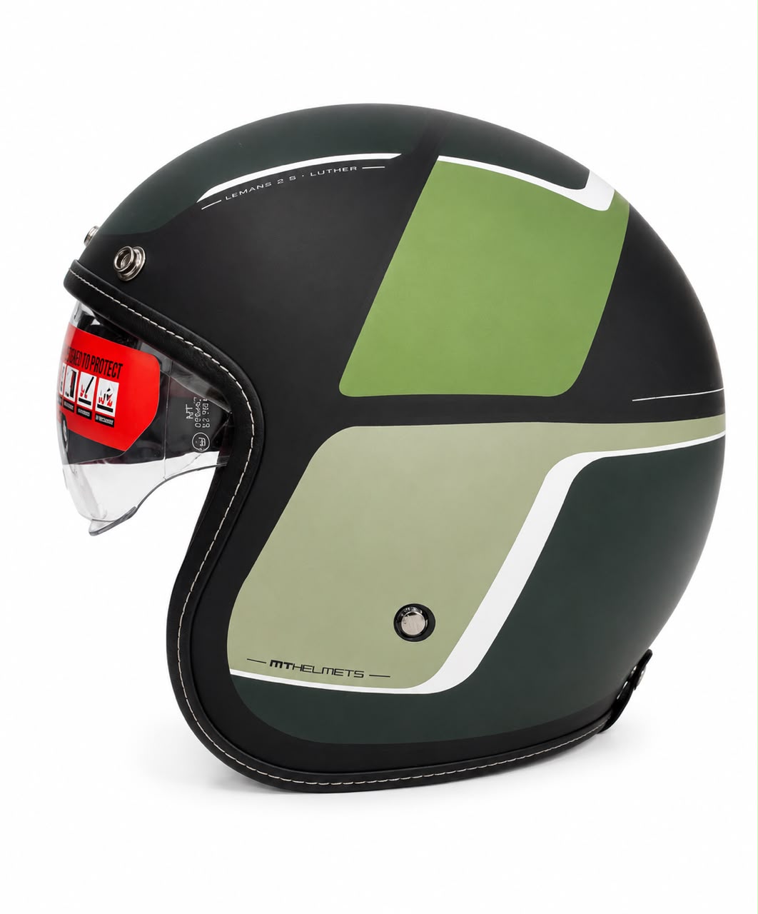 CASQUE MT LEMANS + VISIÈRE FUMÉE
