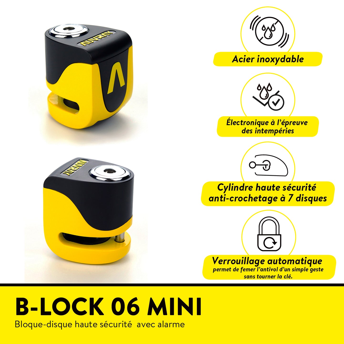 BLOC DISQUE ALARME AUVRAY B-BLOCK 06 MINI