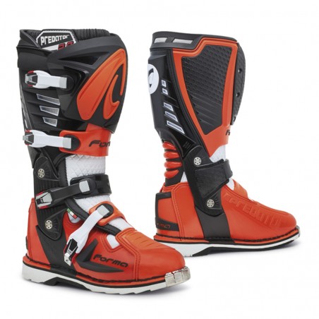 BOTTES PREDATOR 2.0 NOIR ORANGE BLANC