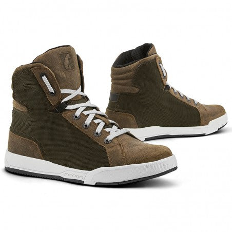 BASKETS SWIFT J-DRY MARRON / VERT OLIVE