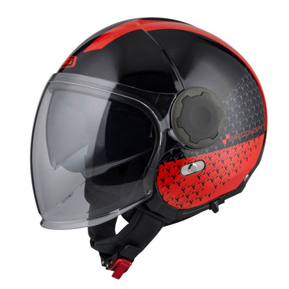 CASQUE RINGWAY DUO SLASH BLACK & RED MATT