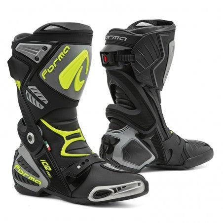 BOTTES ICE PRO NOIR GRIS JAUNE