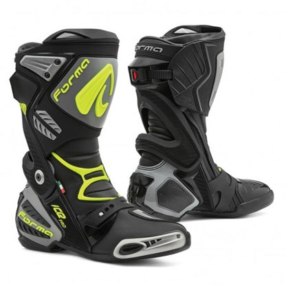 BOTTES ICE PRO NOIR GRIS JAUNE