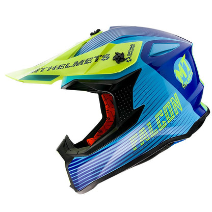 CASQUE MT FALCON SYSTEM C3 JEAUNE FLUO